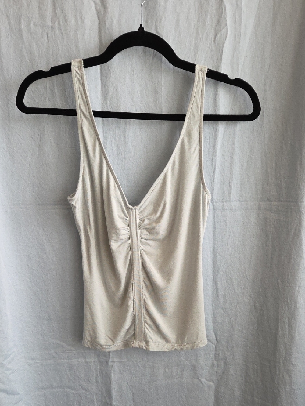 G481. FP Intimately V-Neck Ruched Tank in Light Mint Green - Size M